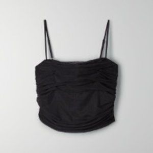 Aritzia luxor top and rouched skirt set